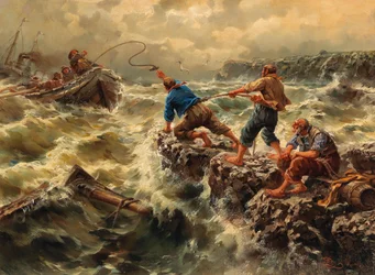 Salvataggio dei marinai naufragati